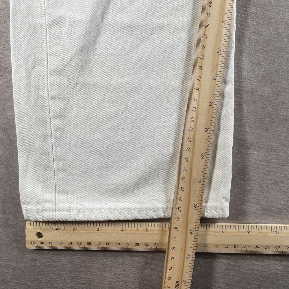 Vintage Levi’s 501 Button Fly White Denim Jeans 36x28 - Picture 5 of 8